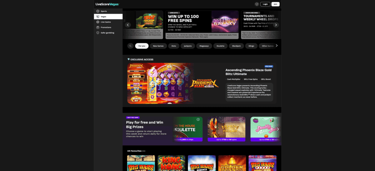 LiveScore Bet Casino UK